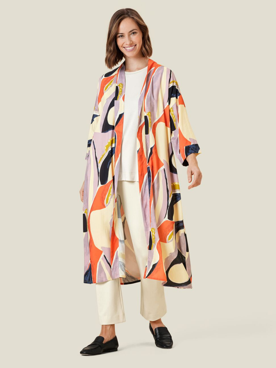 Masai Kjole Jossla Farve Mauve Shadows Shop sommerens kimonoer