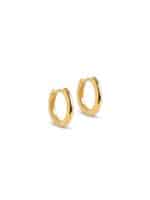 Enamel ørering hoops chuncky Guld