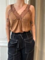 Tiffany Eden Lingerie Top - Camel1