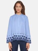 Sisters Point Evia-LS Bluse - Blue-Navy 4 ny