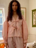 Sissel Edelbo Ida Bluse - Pink Stripe2