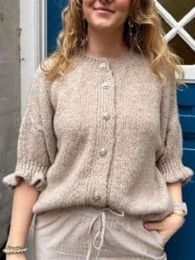 Qnuz Strik Cardigan Paula - Taupe 1 ny