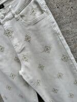 Qnuz Pi Jeans Broderi - Beige 3 ny