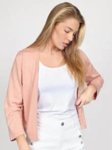 2-Biz Cardigan Lana.Sp24 - Rose