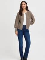 Fransa Freretta Cardigan - Brun4