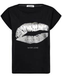 Co´Couture The Kiss T-Shirt - White Black