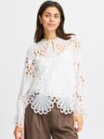 Fransa FRBELLE Bluse - White 4 NY