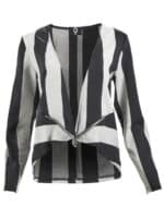 My Soul Striped Jakke - Black Grey 1 ny