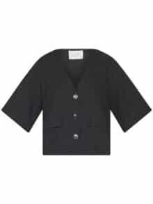 Sister Point Ensia-ss Bluse - Black 1 ny