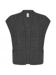 Skovhuus Strik Vest 3527 - Grey Melange