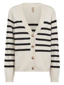 Soya Concept Sc-Dolli Stripe Cardigan - Beige 1 ny