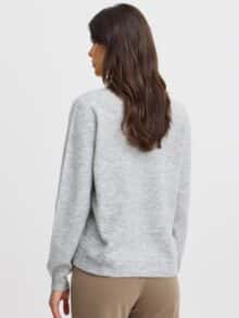 Fransa Cardigan Frellis Car - Light Grey 2 ny