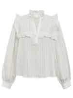 Gossia Bluse Annabell - Off-White Black Stripes 1 ny