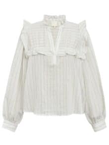 Gossia Bluse Annabell - Off-White Black Stripes 1 ny