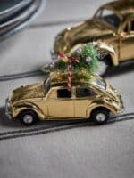 House Doctor Mini Xmas Car - Golden 2 ny