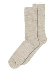 MP Denmark Fine Wool Rib Socks - light brown